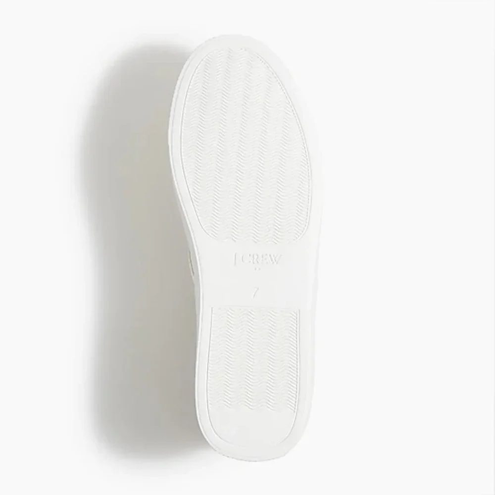 J. Crew Printed road trip slip-on sneakers Smoky Lilac-Ivory Stripe - Picture 5 of 9